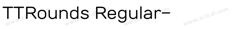 TTRounds Regular字体转换